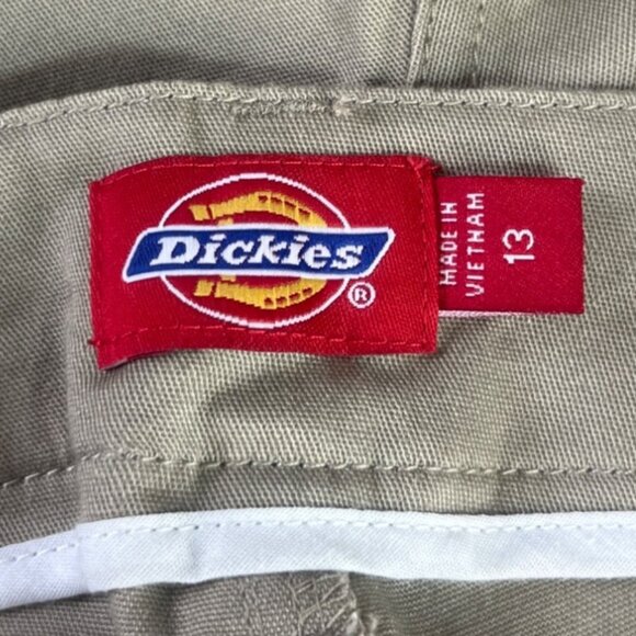 Dickies Straight Leg Work Pants Womens Juniors Size 13 Tan New - Picture 6 of 6